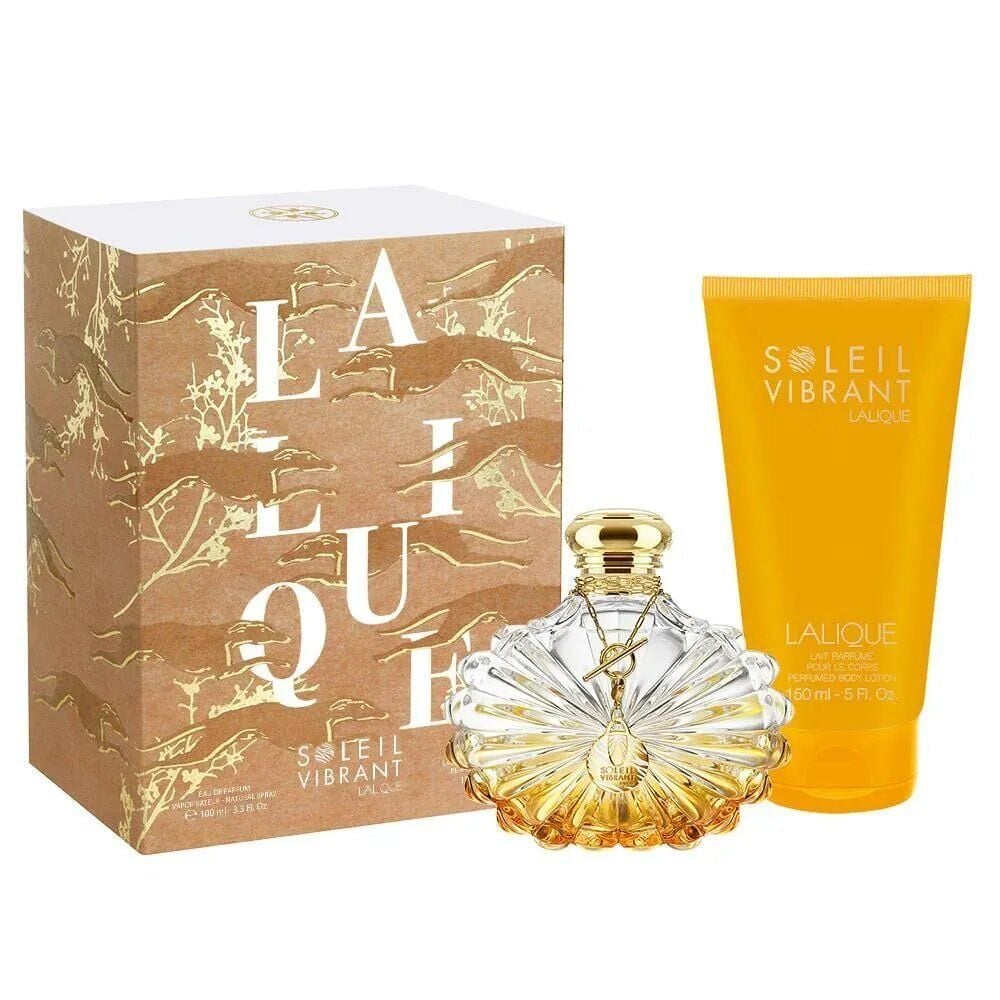 طقم عطر لاليك سوليل فيبرانت أو دو بارفان