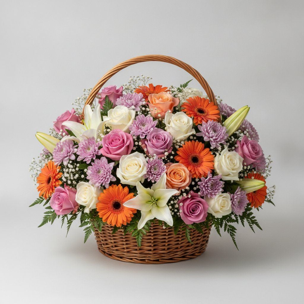 Garden Harmony Wicker Basket