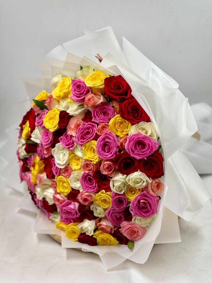 100 Mixed Roses (100 wardeh Special)