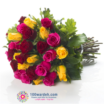 flowers delivery in Iraq Erbil - mixed roses