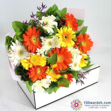 mixed gerbera flowers delivered in Amman Jordan