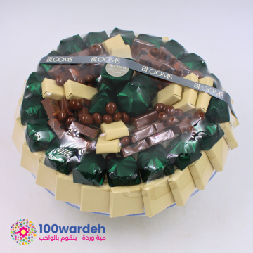 Green & Cream Assorted Chocolate Tray