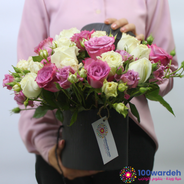 box of soft roses in amman jordan delivery