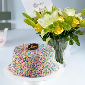 cake shop amman sprinkles cake and flowers 